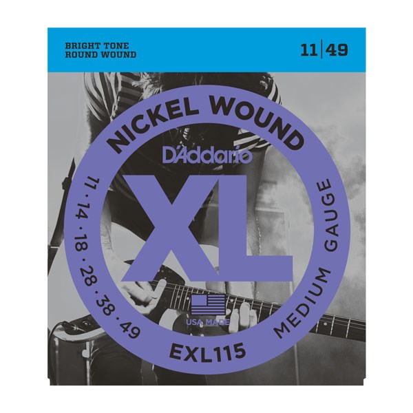 D'Addario EXL115 Nickel Blues/Jazz Electric Guitar Strings